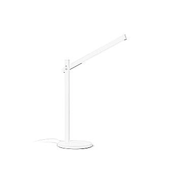 Lampada Da Scrivania-Ufficio Moderna Pivot Alluminio Bianco Led 7,5W Cct