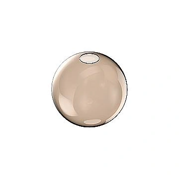 Rosone Contemporaneo Rubber Metallo Ambra Grande