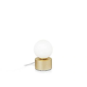 Lampada Da Scrivania Contemporanea Perlage Metallo Ottone 1 Luce G9 3W 3000K