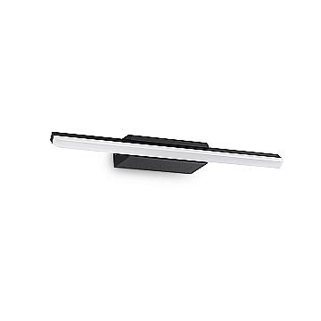 Applique Da Parete Contemporanea Riflesso Metallo Nero Led 11W 3000K Ip44