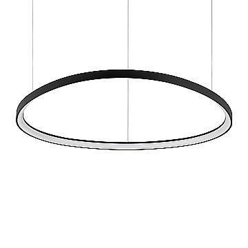 Sospensione Moderna Gemini Nero Led 80W 3000K Luce Calda