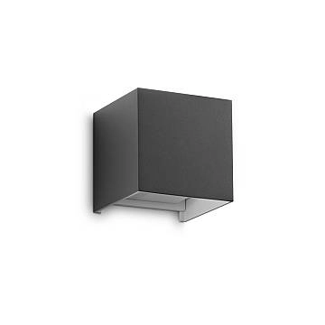 Applique Da Parete Contemporaneo Atom Alluminio Grigio Led 12W 3000K Ip54