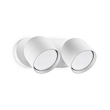 Applique Da Parete Contemporaneo Dodo Metallo Bianco 2 Luci Gx53 15W 3000K Ip20 Applique Da Parete Contemporaneo Dodo Metallo Bianco 2 Luci Gx53 15W 3000K Ip20