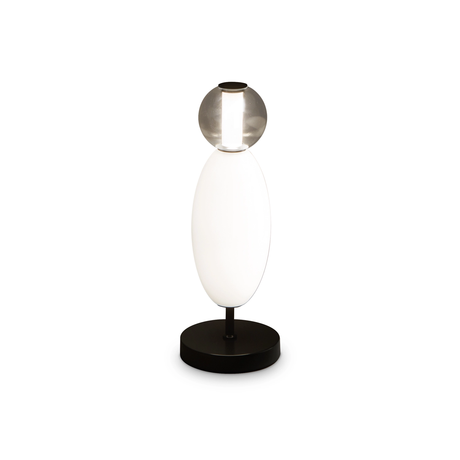 Lampada Da Tavolo Contemporanea Lumiere Metallo Nero Led 18W 3000K Ip20 314204