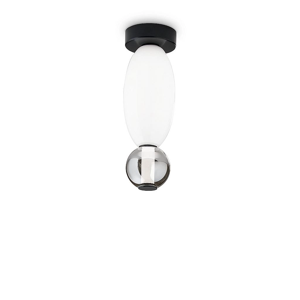 Plafoniera Contemporanea Lumiere Metallo Nero Led Integrato 18W 3000K Ip20 314235