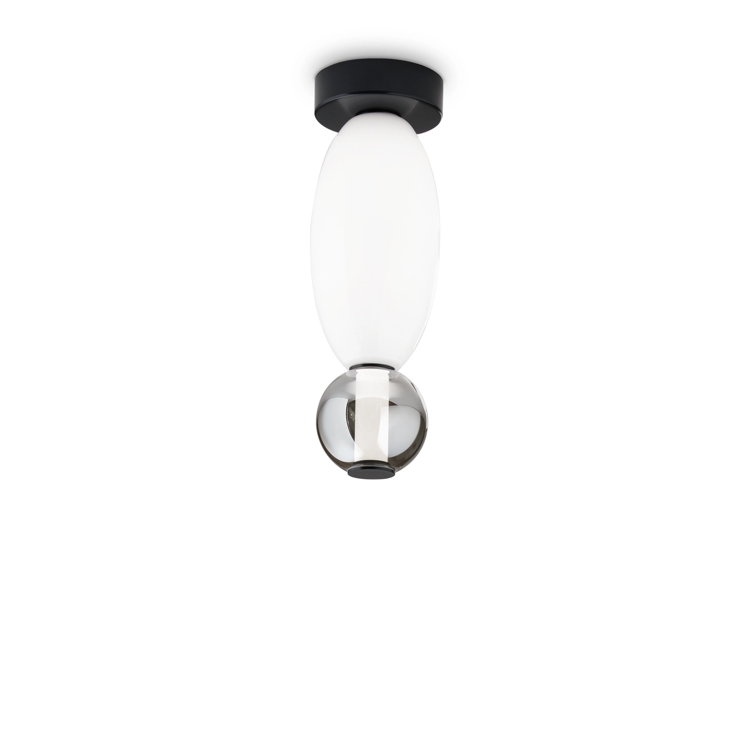 Plafoniera Contemporanea Lumiere Metallo Nero Led Integrato 18W 3000K Ip20 314235