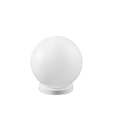 Lampada Da Tavolo Contemporanea Carta Metallo Bianco 1 Luce E27 25W Ip20