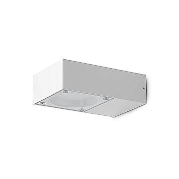 Ideal Lux Lampada da Parete Sirio 1 luce GX53 IP65 bianco metallo vetro