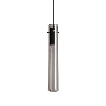 Ideal Lux Lampada a sospensione moderna Flam 1 luce LED integrato fumè vetro metallo Ideal Lux Lampada a sospensione moderna Flam 1 luce LED integrato fumè vetro metallo