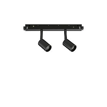 Ideal Lux Faretto Ego 2 luci LED integrato nero alluminio