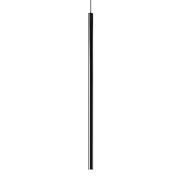 Lampadario Contemporaneo Ultrathin Metallo Nero Led 12W 3000K Ip20