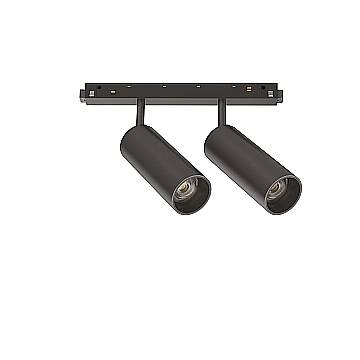 Faretto A Binario Ego Spot Double 24W Ip20 Nero