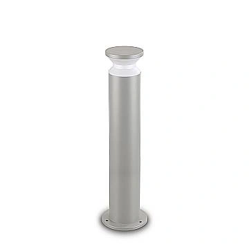 Piantana Moderna Torre Alluminio Grigio 1 Luce E27 15W Ip44