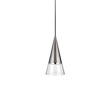 Ideal Lux Sospensione moderna Cono 1 luce GU10 nichel metallo Ideal Lux Sospensione moderna Cono 1 luce GU10 nichel metallo