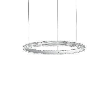 Ideal Lux Sospensione moderna Miracle 1 luce LED integrato bianco alluminio