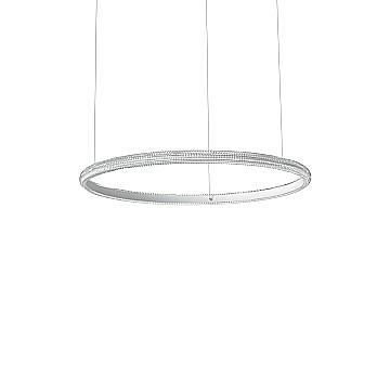 Ideal Lux Sospensione moderna MIRACLE 1 luce LED integrato bianco alluminio