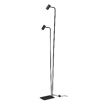 Ideal Lux Lampada da terra moderna Ginger 2 luci GU10 nero metallo