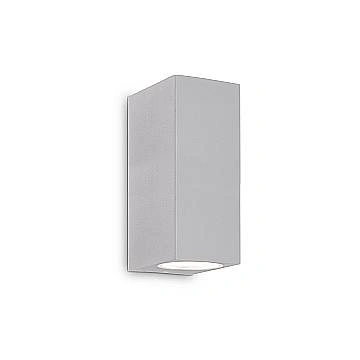 Applique Da Parete Contemporaneo Up Alluminio Grigio 2 Luci G9 15W Ip44