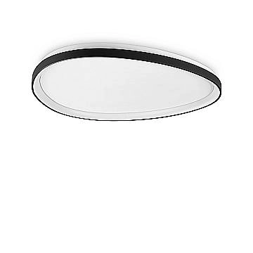 Plafoniera Contemporanea Gemini Metallo Nero Led Integrato 41W 3000K Ip20