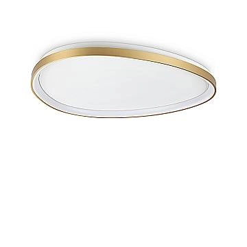 Plafoniera Contemporanea Gemini Metallo Ottone Led Integrato 41W 3000K Ip20