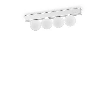 Plafoniera Contemporanea Ping Pong Metallo Bianco Led Integrato 12W 3000K Ip20