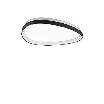 Plafoniera Contemporanea Gemini Metallo Nero Led Integrato 27W 3000K Ip20