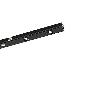 Illuminazione A Binario Moderna Stick Alluminio Nero Led 12W 3000K Ip20