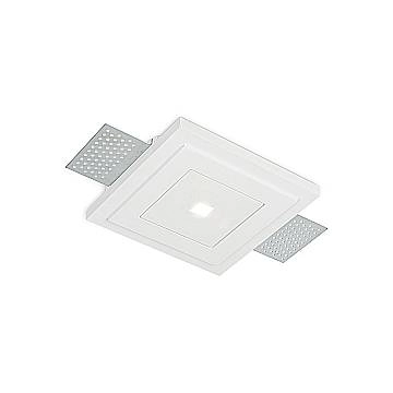 Ideal Lux Faretto Incasso ZEPHYR 1 luce LED integrato bianco gesso Ideal Lux Faretto Incasso ZEPHYR 1 luce LED integrato bianco gesso