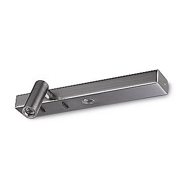 Ideal Lux Applique moderna Bonne Nuit 2 luci LED integrato nichel metallo Ideal Lux Applique moderna Bonne Nuit 2 luci LED integrato nichel metallo