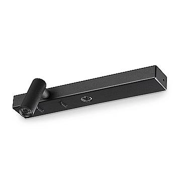 Ideal Lux Applique moderna Bonne Nuit 2 luci LED integrato nero metallo Ideal Lux Applique moderna Bonne Nuit 2 luci LED integrato nero metallo