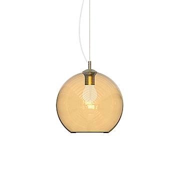 Ideal Lux Sospensione Moderna NEMO 1 luce E27 Ambra Metallo Vetro