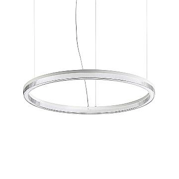 Ideal Lux Sospensione Moderna CROWN 1 luce LED integrato bianco metallo vetro Ideal Lux Sospensione Moderna CROWN 1 luce LED integrato bianco metallo vetro