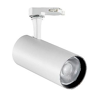 Ideal Lux Faretto moderno Fox 1 luce LED integrato bianco metallo