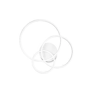 Ideal Lux Plafoniera moderna Frame 1 luce LED integrato bianco metallo