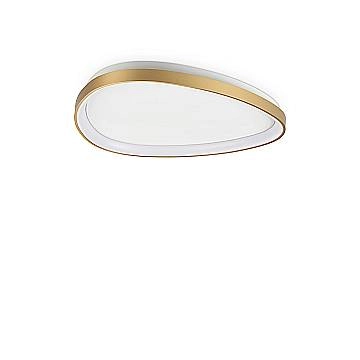 Ideal Lux Plafoniera moderna Gemini 1 luce LED integrato ottone metallo Ideal Lux Plafoniera moderna Gemini 1 luce LED integrato ottone metallo