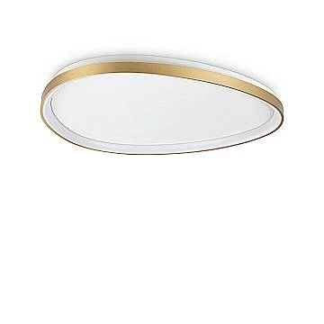 Ideal Lux Plafoniera moderna Gemini 1 luce LED integrato ottone metallo Ideal Lux Plafoniera moderna Gemini 1 luce LED integrato ottone metallo
