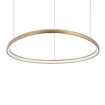 Ideal Lux Sospensione Moderna Gemini 1 Luce LED Integrato Ottone Metallo Ideal Lux Sospensione Moderna Gemini 1 Luce LED Integrato Ottone Metallo