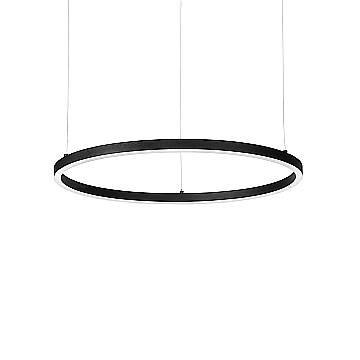 Ideal Lux Sospensione moderna Oracle 1 luce LED integrato nero alluminio Ideal Lux Sospensione moderna Oracle 1 luce LED integrato nero alluminio
