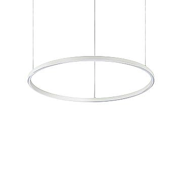 Ideal Lux Sospensione Moderna Oracle 1 luce LED integrato bianco alluminio Ideal Lux Sospensione Moderna Oracle 1 luce LED integrato bianco alluminio