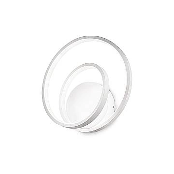 Ideal Lux Applique moderna OZ 1 luce LED integrato bianco metallo Ideal Lux Applique moderna OZ 1 luce LED integrato bianco metallo