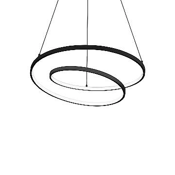 Ideal Lux Sospensione Moderna Oz 1 luce LED integrato nero metallo Ideal Lux Sospensione Moderna Oz 1 luce LED integrato nero metallo