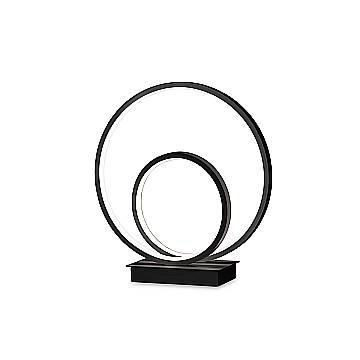 Ideal Lux Lampada da tavolo moderna OZ 1 luce LED integrato nero metallo Ideal Lux Lampada da tavolo moderna OZ 1 luce LED integrato nero metallo