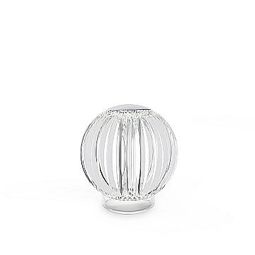 Ideal Lux lampada da tavolo Diamond 1 luce LED integrato trasparente alluminio Ideal Lux lampada da tavolo Diamond 1 luce LED integrato trasparente alluminio