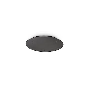Ideal Lux Rosone 30 Cm 3 Fori Nero Metallo