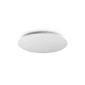 Ideal Lux Rosone 9 fori 60 cm 3 luci bianco metallo