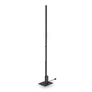 Ideal Lux Lampada da terra moderna Ego 1 luce dimmerabile nero metallo