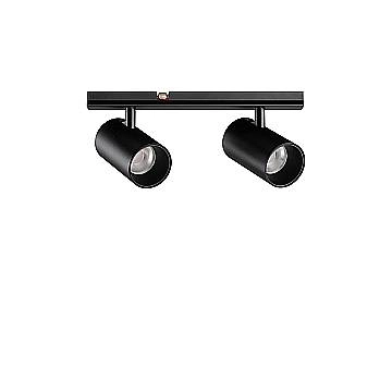 Ideal Lux Faretto Stick 2 luci LED integrato nero metallo