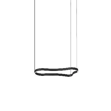 Ideal Lux Sospensione Waves-1 1 luce LED integrato nero materie plastiche alluminio