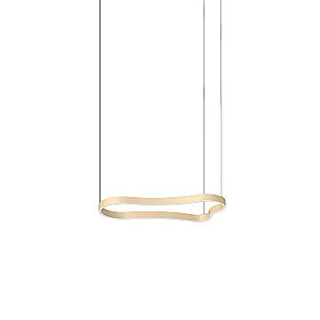 Ideal Lux Sospensione Waves-1 1 luce LED integrato oro materie plastiche alluminio
