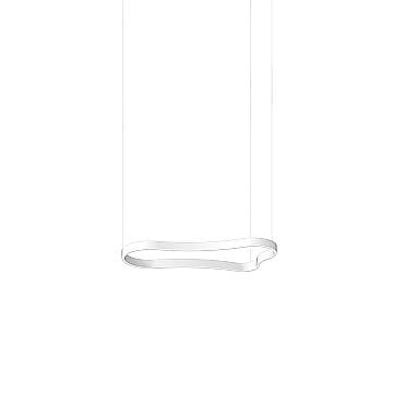 Ideal Lux Sospensione Moderna WAVES-1 1 luce LED integrato Bianco Materie Plastiche/Alluminio Ideal Lux Sospensione Moderna WAVES-1 1 luce LED integrato Bianco Materie Plastiche/Alluminio